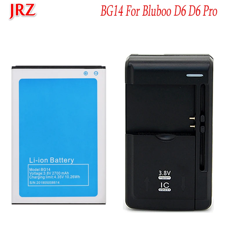 

1PCS+Charge 3.8V 2700mAh BG14 Battery For Bluboo D6 D6 Pro High Quality Mobile Phone Replacement Batteries For Bluboo D6 D6 Pro