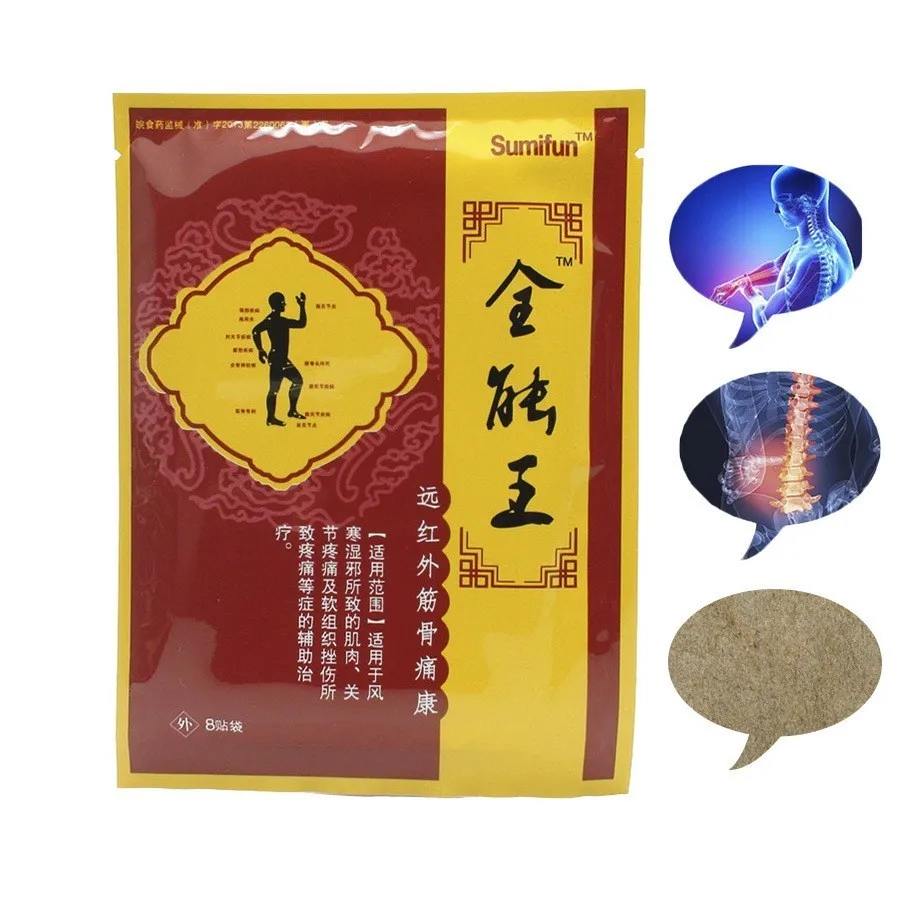 

8pcs/pack Multi-function Muscle Strain Patches Joint Pain Relief Paste Stickers Neck Back Shoulder Knee Pain Old People T0243SHD