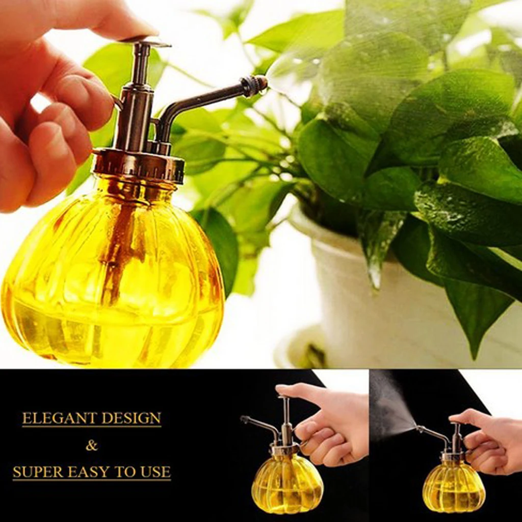 Vintage Sprayer Pressure Spray Bottle Garden Plant Flower Water Mist Bottle Glass Bottle Home Decorative for garden plant