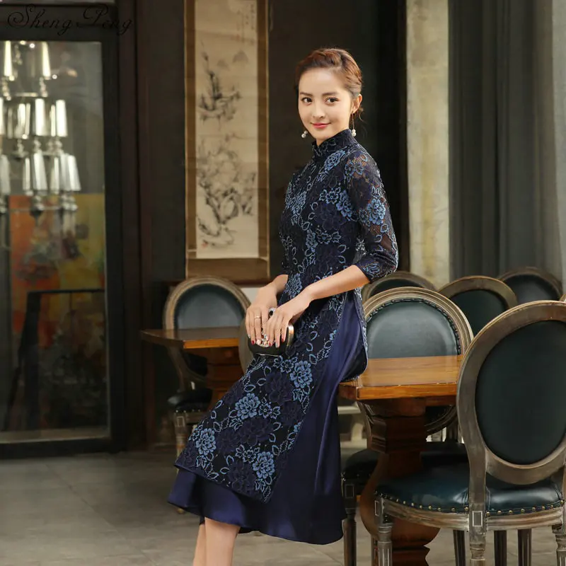 2019 Новое поступление аозай Вьетнам qipao платье для женщин традиционная одежда аозай платья восточное платье для женщин V1371