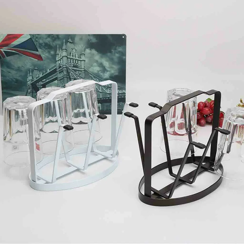 

Cup Mug Holder Drain Hanging Storage Stand Rack Portable for Home Kitchen Bar Store