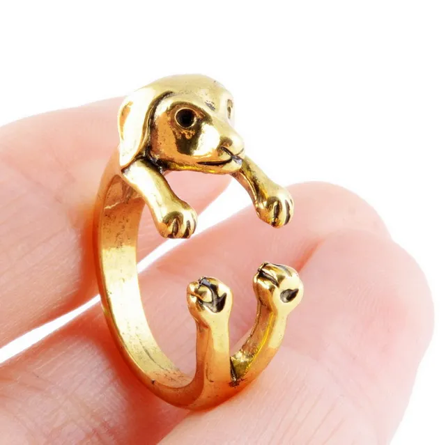 Buy Hot Sale Gold Handmade Cocker Spaniel Dog Ring