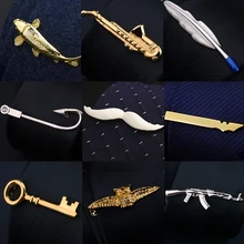 Creative Men Tie Clip Multifarious Shape Stainless Steel Metal Tie Clip for Men Tie Bar Elegant Necktie Clips Pin For Mens Gift stylish boat anchor shape tie clip