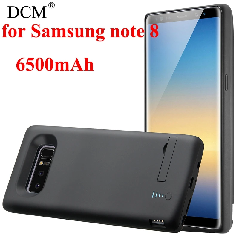 

6500mAh Extended Phone Battery Charging Case for Galaxy Note 8 Power bank Charge Phone Cover for samsung note8 with stand cover