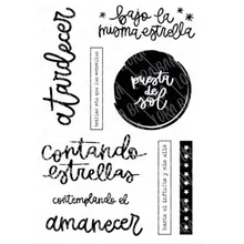 

Spanish new style Transparent Clear Silicone Stamps for DIY Scrapbooking/Card Making/Kids Crafts Fun Decoration Supplies