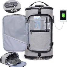 Рюкзак для путешествий с защитой от кражи USB большой емкости, спортивная сумка, тренировочная сумка для фитнеса, сумка для спортзала для женщин и мужчин, ручная сумка для багажа с сумкой для обуви