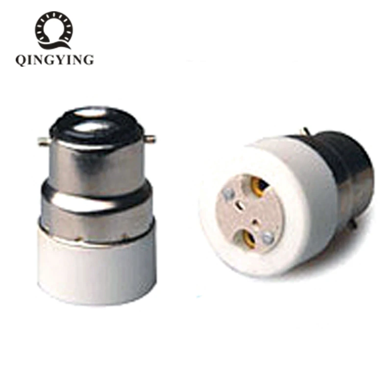 

2pcs B22 to MR16 G4 GU5.3 Lamp Base Converter B22-MR16 B22-G4 B22-GU5.3 Bayonet Fireproof Lamp Bulb Holder Adapter Socket