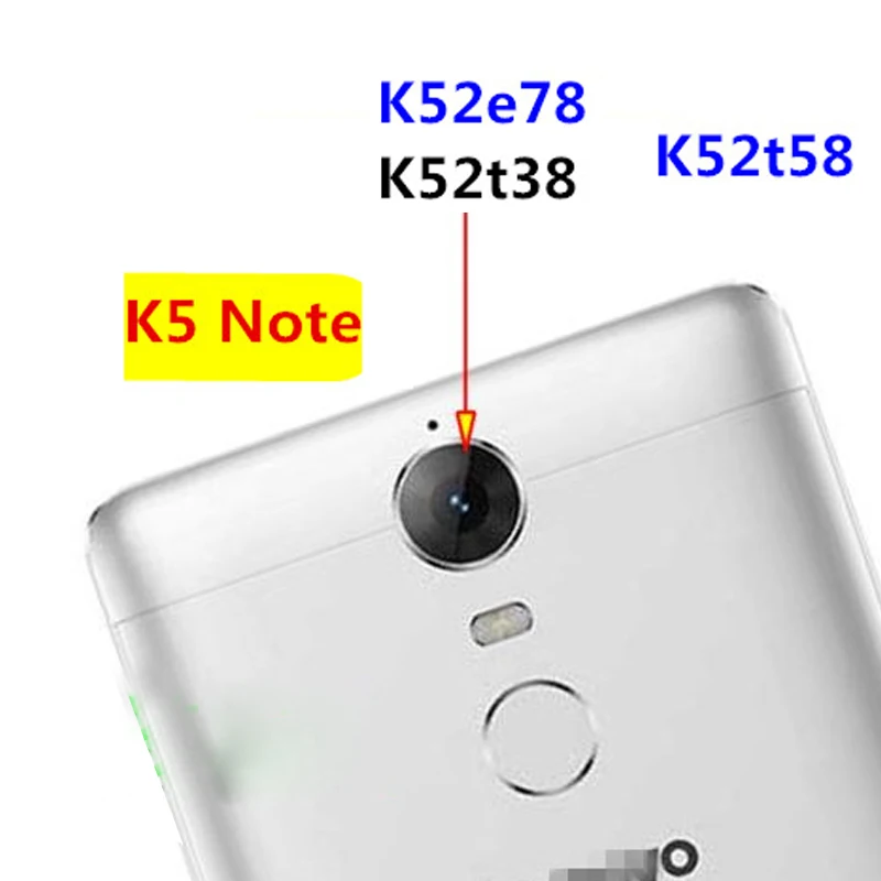 3 шт./лот для задней камеры Lenovo K5 Note K52e78 K52t38 K52t58 стеклянная крышка объектива с