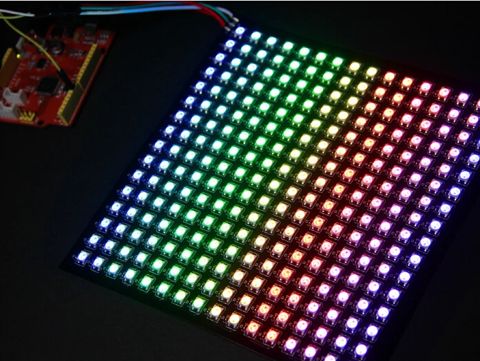 P10mm SK6812 RGB Адресуемая 16*16 пикселей светодиодная цифровая Гибкая световая панель