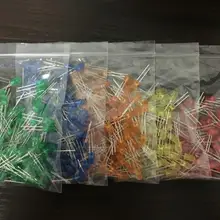 500 шт./лот 5 мм светодиодный диодный свет Ассорти Набор DIY cветодиоды набор оранжевый желтый красный зеленый синий