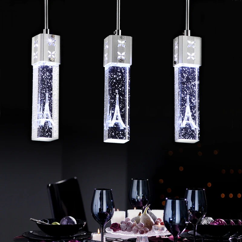 

2018 New round hanging lamp modern crystal chandelier led light fittings easy clean