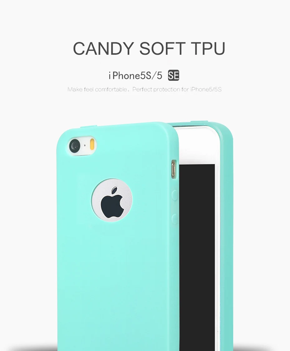 MOUSEMI Soft Phone Cases For iPhone 5s 5 se Soft Tpu Case Cover For Apple iPhone 5 s se Silicone Candy Cases On 5s For iPhone 5s (1)