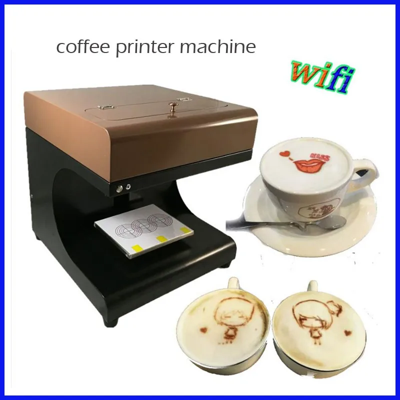 Простая в использовании молочная чайная печатная машина 3D latte art кофейная машина Selfie Latte печатная машина с золотой поставкой