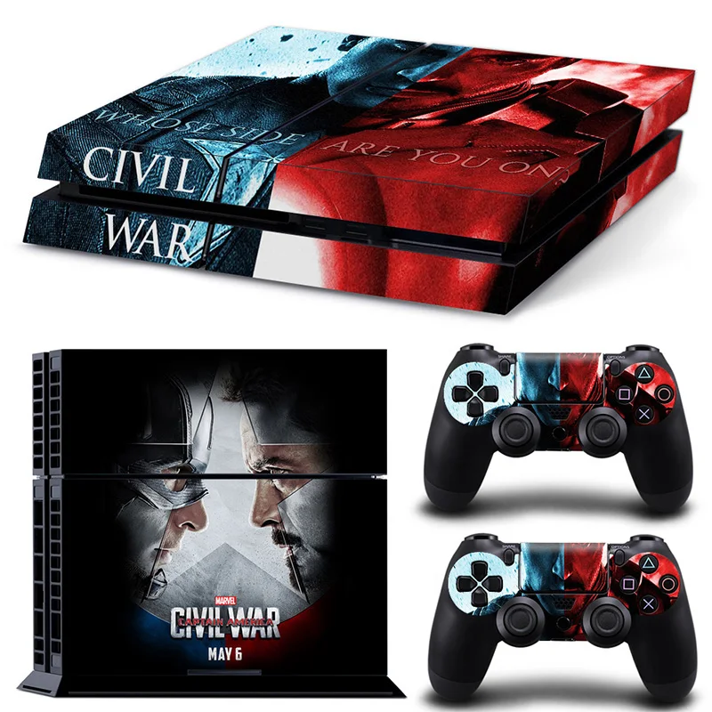 

Captain America Decal Cover PS4 Skin Stickers For Sony PlayStation 4 Console Sticker & 2 Controller Skins PS4 Accessories