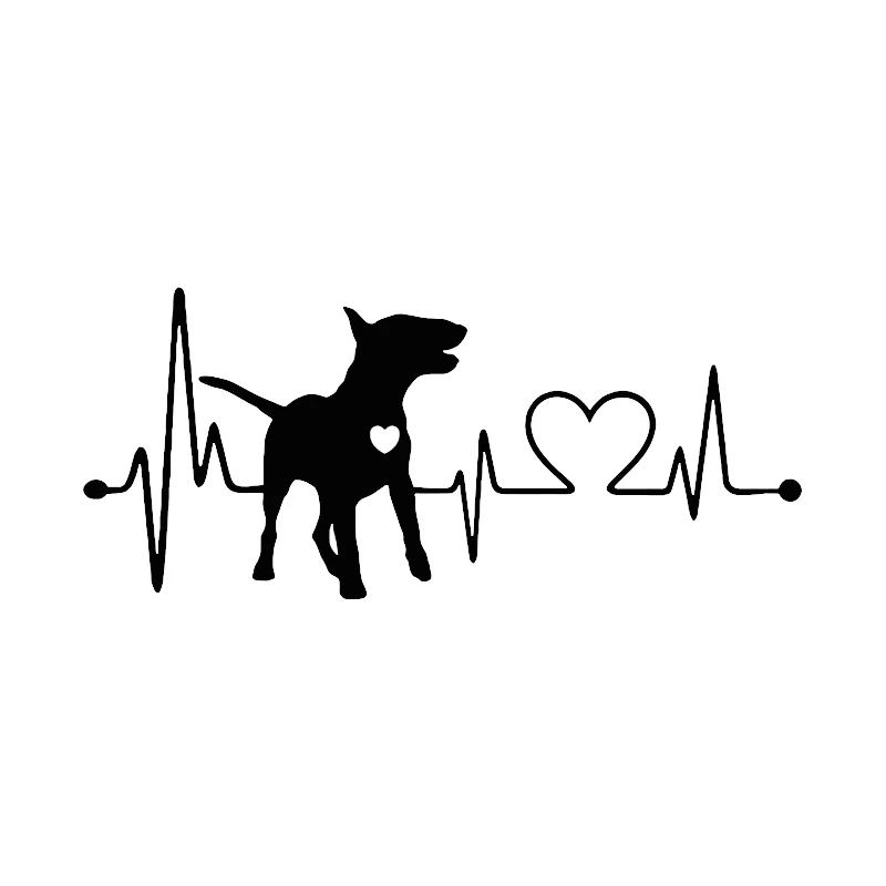 Car Sticker 3D 18CM7.9CM Bull Terrier Waterproof Vinyl Animal Fashion Sticker Funny Animal Motorcycle Car Sticker Styling (2)