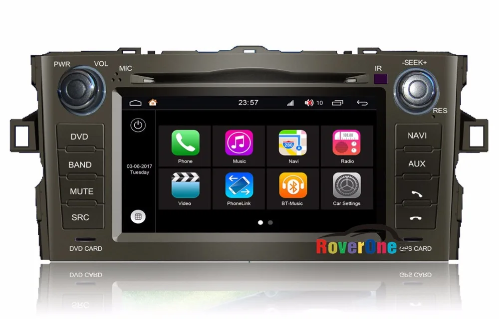 RoverOne For Toyota Auris 2008 - 2012 Android 7.1 2G RAM Quad Core Car Multimedia Player Navi Autoradio GPS Bluetooth S190 | Автомобили и