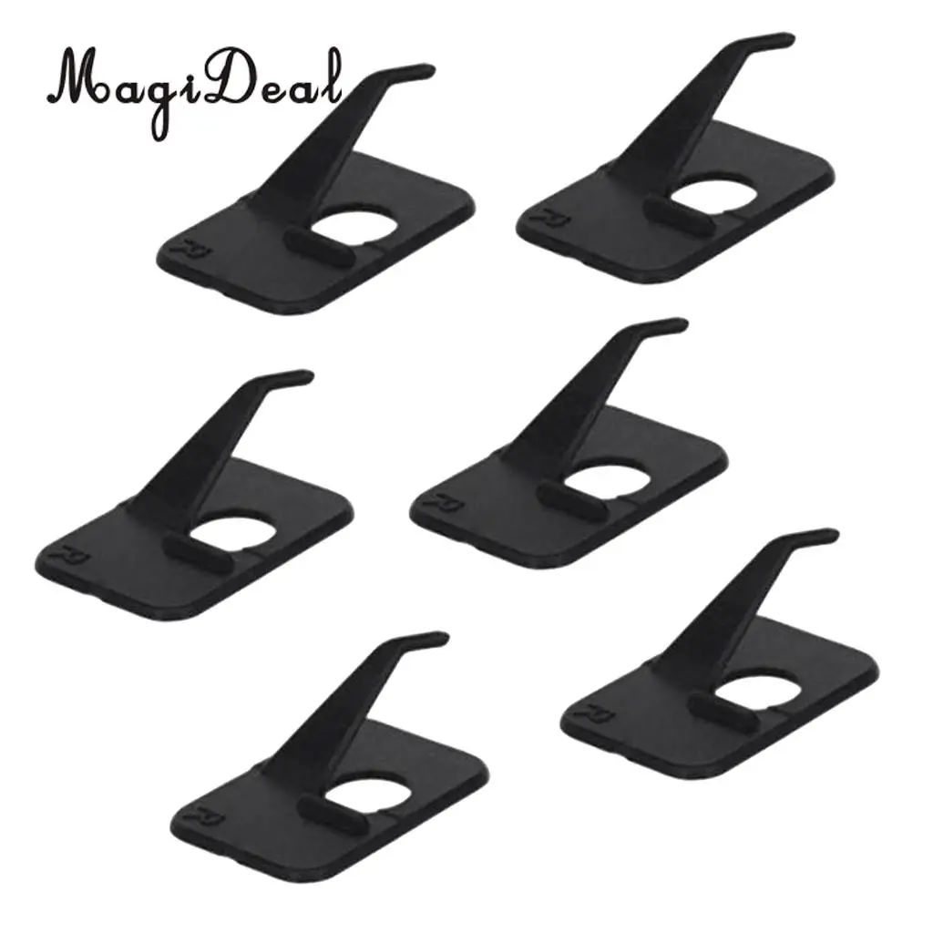 

MagiDeal Professional 6Pcs Shooting Hunting Archery Recurve Bow Plastic Adhesive Arrow Rest Right Hand 3 x 2 x 1cm Black