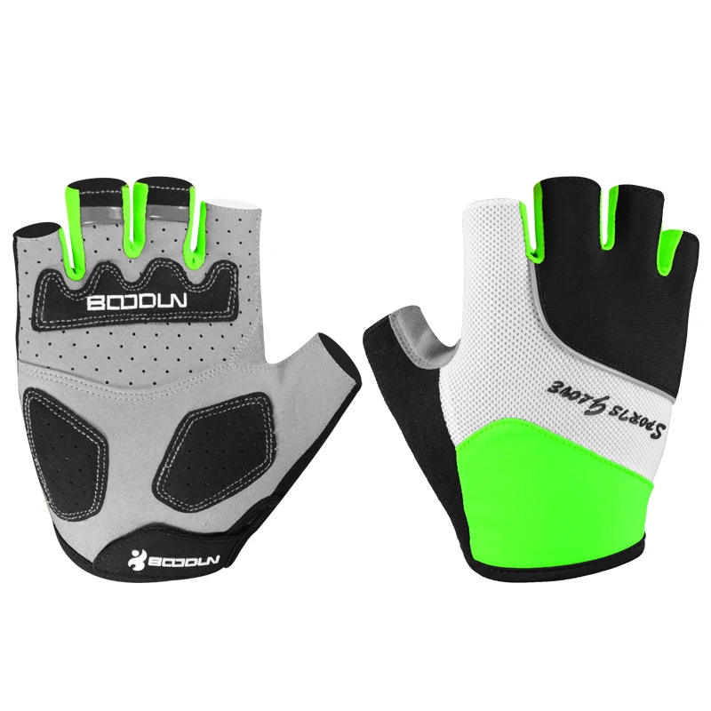 Boodun Gym Gloves Men Women Body Building Half Finger Fitness Gloves An-slip Weight Lifting Sports Training Fingerless Gloves