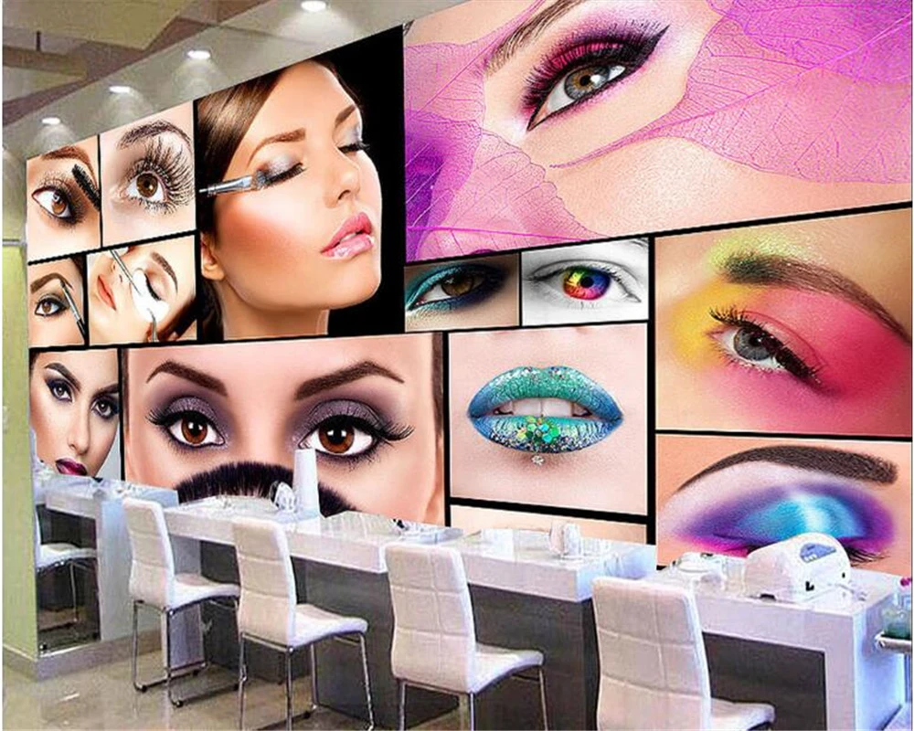 

beibehang Customized high-quality fashion stereoscopic personality silk cloth wall paper makeup background 3d wallpaper image