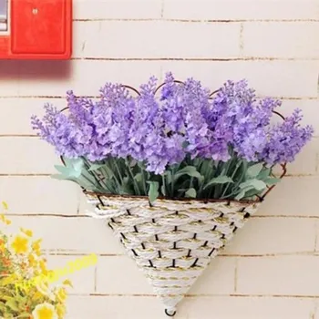 10 Heads Artificial Lavender Flower Home Decor Wedding Bouquet Fake Flower 2019 New