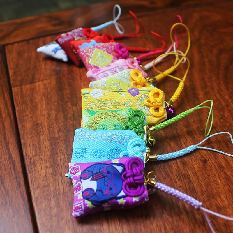 Японские Подвески Omamori Подарочная сумка легкая удача тканевый кулон ручной