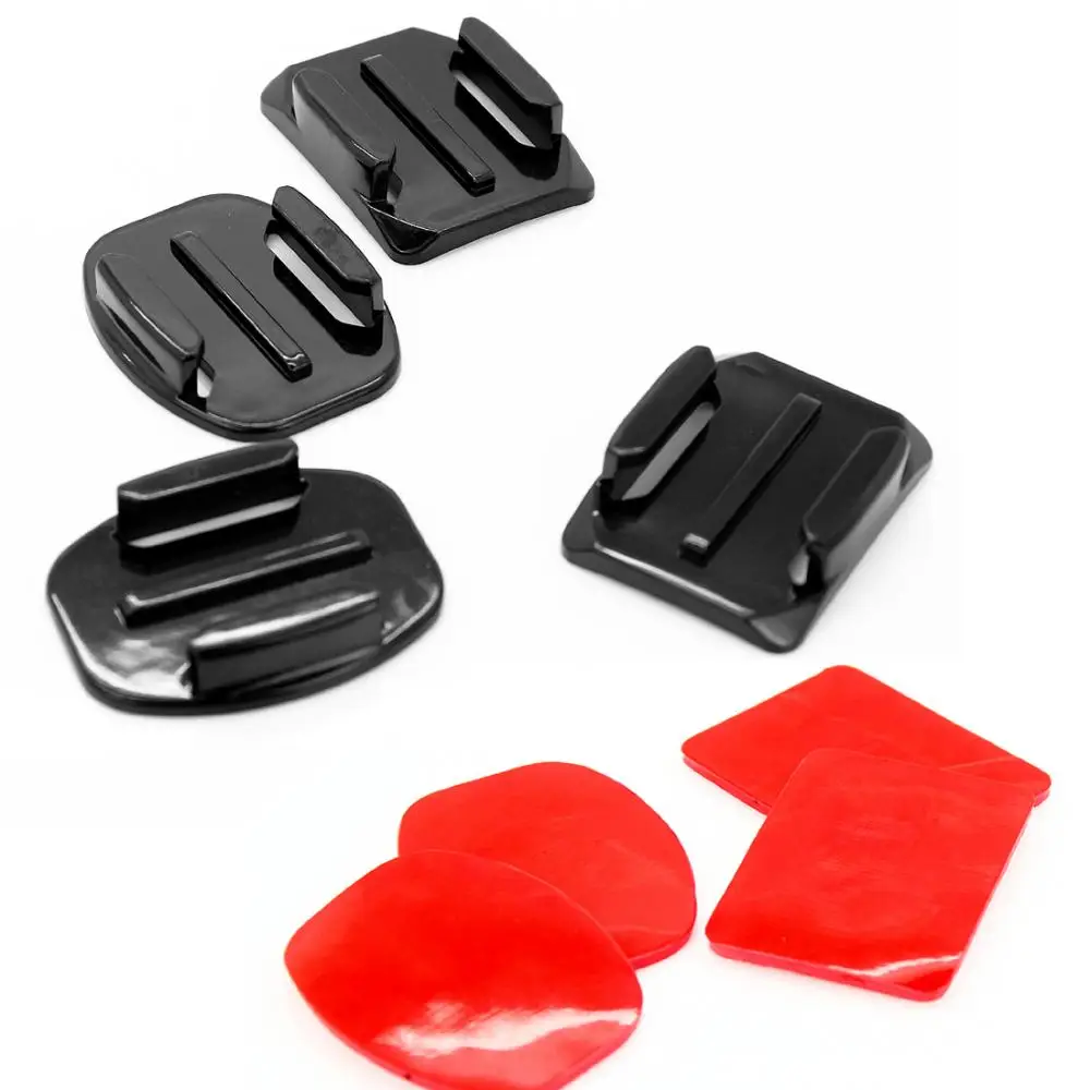 

4Pcs For Gopro Accessories Sticker Flat Curved Adhesive 3M VHB Mount Surfboard Surfaced Helmets for GoPro HD Hero 3 4 for Xiaomi