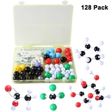 

DIY 128Pcs Basic Type Organic Inorganic Molecule Model Set With 2.2cm Ball In Diameter Assembly Science Education Toy For Kids