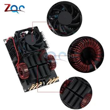 Dc 12-40 v 50A 1KW zvs 低電圧誘導加熱ボード高周波 1000 ワット高電圧発生器メルト金属