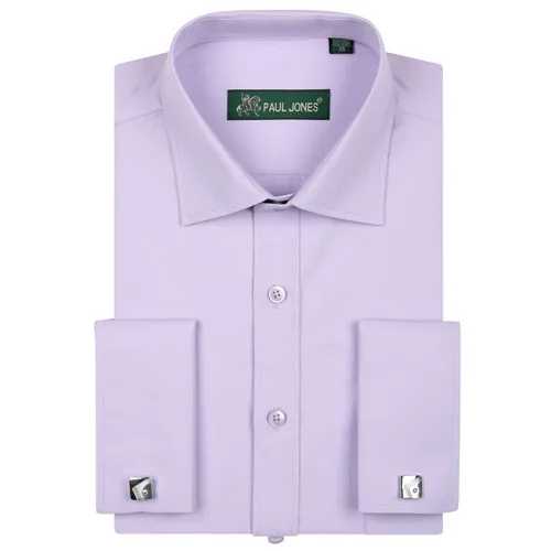 Французская запонка Мужская смокинг рубашки 5XL мягкие удобные мужские рубашки Обычная посадка Твердые деловые мужские рубашки в стиле кэжуал - Цвет: 8863