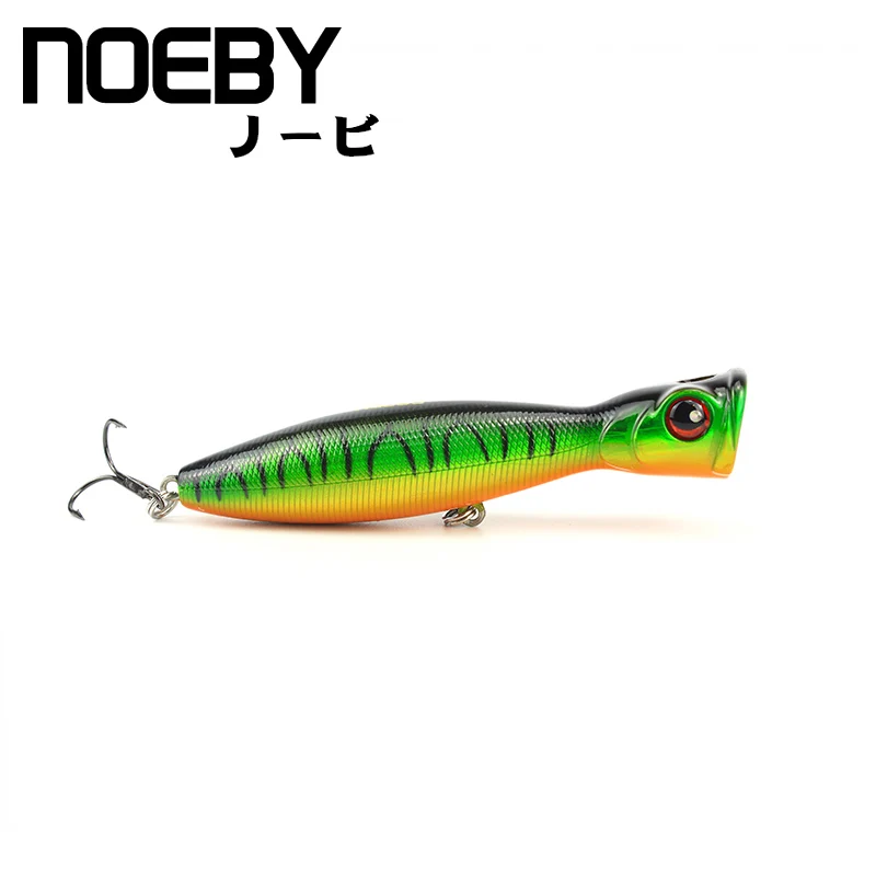 NOEBY 1 шт. рыболовная приманка 100 мм/17 г Супер Поппер верхние водные приманки