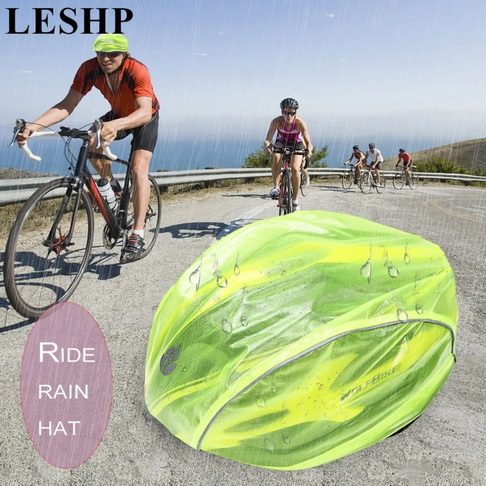 

LESHP Windproof Dust-proof Cycling Helmet Cover Downhill Mountain Bike Road Bike Rain Cover Bicycle Helmet Protective Cover