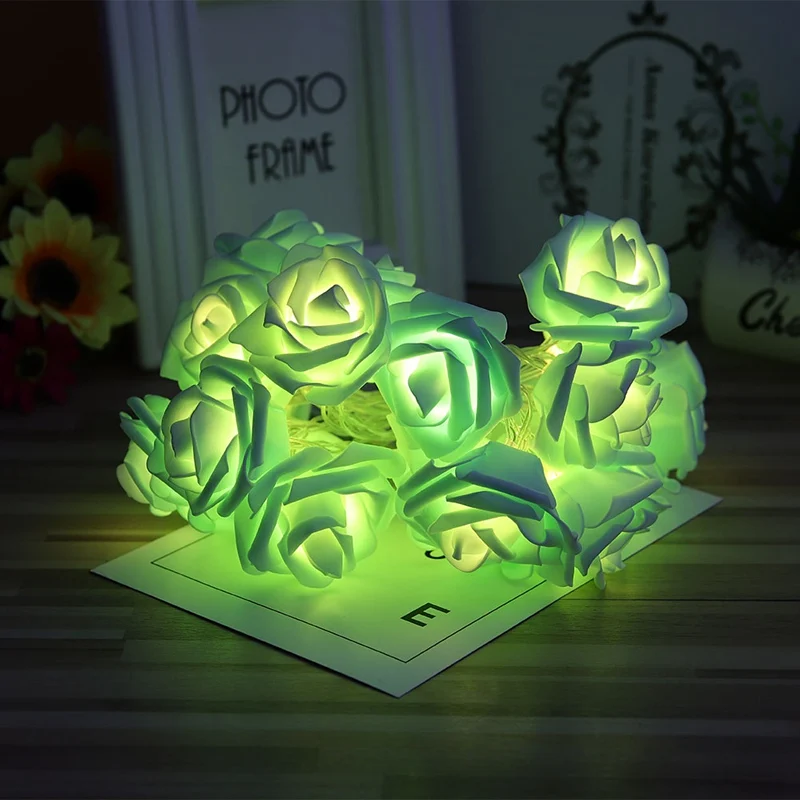 Flor do Feriado do Natal Luzes da Corda para Decoração de Casamento dos Namorados Conduziu a Lâmpada Sale Bateria Operado Led Rose 10 - 20 Hot 3 m 17 Cheap Fios de LED