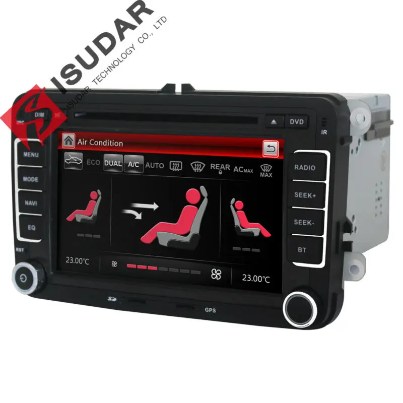Wholesale! 2 Din 7 Inch Car DVD Player For VW/Volkswagen/Passat/POLO/GOLF/Skoda/Seat/Leon With GPS Navigation IPOD FM RDS Maps