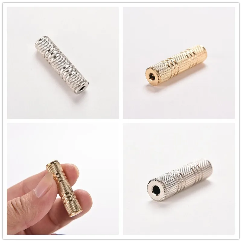 

JETTING Jack Female to 3.5 mm Female Connector F/F Stereo Audio Adapter Headphone Jack Coupler Adaptor Connector 1Pcs