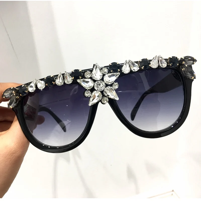 Fashion Original Design Women Sunglasses Rhinestone Vintage Sun glasses ...