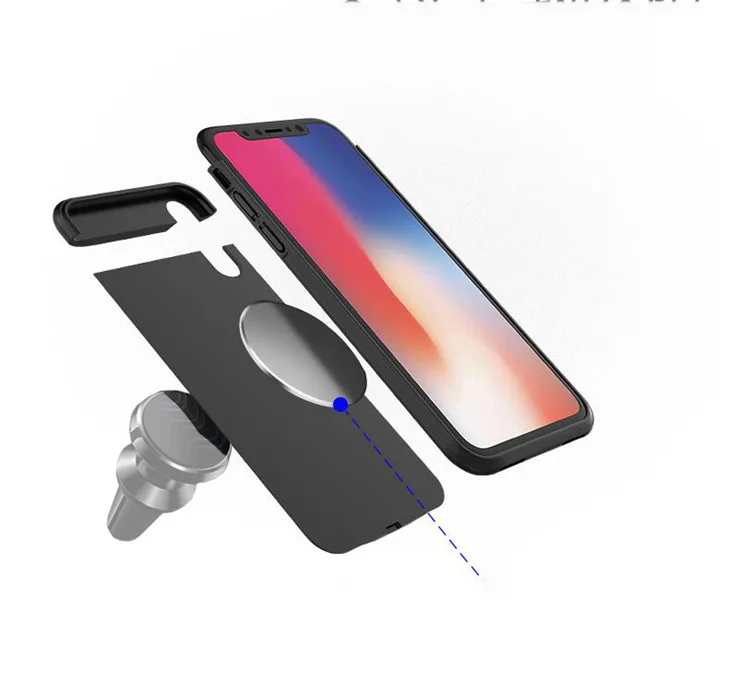 Тонкий чехол для зарядного устройства iPhone 7 8 6 6S Plus внешний аккумулятор полная