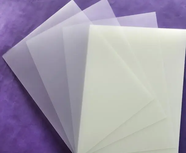 Hojas de acetato de vinilo imprimible blanco translúcido para impresora