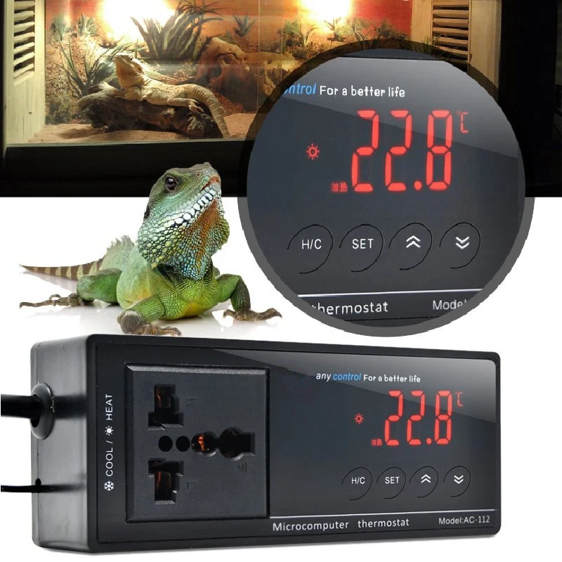 

New Arrival 2018 LCD Digital Thermometer Thermostat Temperature Controller 110/220V For Incubator Aquarium Reptile Thermocouple