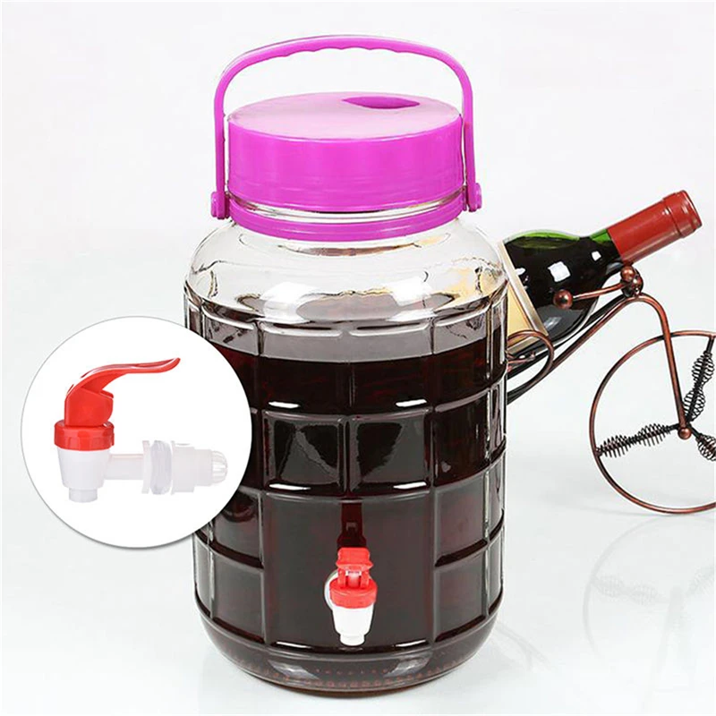 Красное стекло вино/Пиво/бутылка для напитков Пластиковый Кран Пивной пивоваренный инструмент Аксессуары для кухонного бара