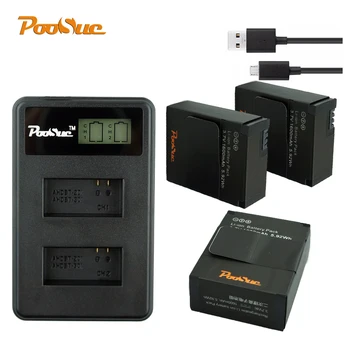 

3Pcs AHDBT-301 AHDBT 301 302 For GoPro Hero 3 /3+ batteries + LED Dual Charger, Go Pro Hero 3 plus action camera Batterie