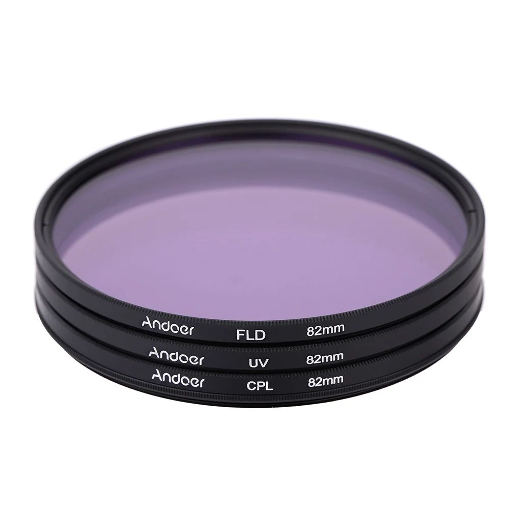 Andoer 82   UV + CPL + FLD         Nikon  Pentax Sony DSLR 