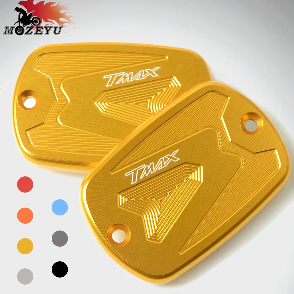 Kopen Motorcycle CNC Voor Hoofdremcilinder Fluid Reservoir Cover Cap voor Yamaha Tmax 530 2012 2015 Tmax 500 2008 2011 Tmax530 DX