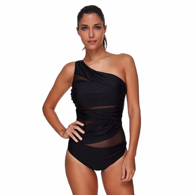 One Piece Swimsuit Women Swimwear Female Retro Plus Size Swimwear Push up Bikini High Flexibility Bathing Black Suit plus-size-black-swimsuit : image One Piece Swimsuit Women Swimwear Female Retro Plus Size Swimwear Push up Bikini High Flexibility Bathing Black Suit plus-size-black-swimsuit