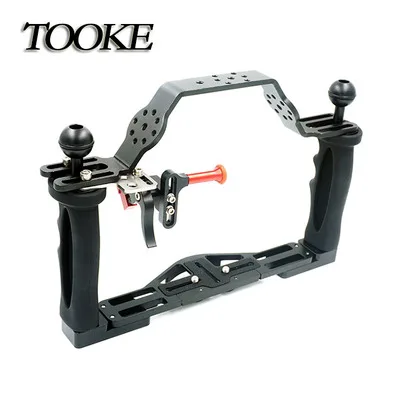 

Scuba Underwater Diving Waterproof Housing Case handle Ball Head Horizontal Handle Housing carrier Multiple Sets of Base