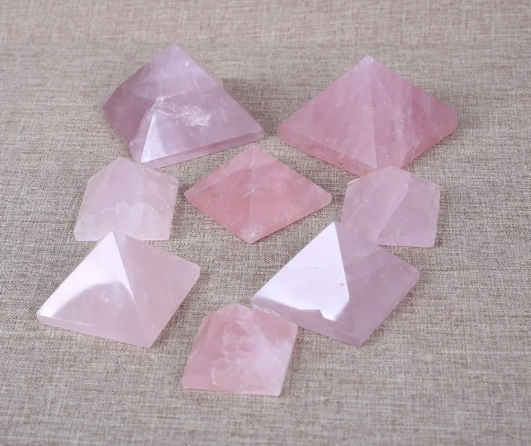 Натуральная роза пирамида из кристалла кварца|pyramid crystal|pyramid quartz crystalpyramid |