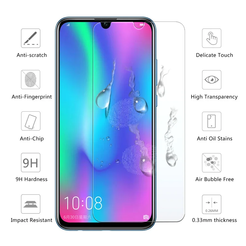 Закаленное стекло для huawei Honor 10 Lite защита экрана Honor10 дисплей 10 Lite Световой прибор Honr Hawei Xonor Armor Onor Lit