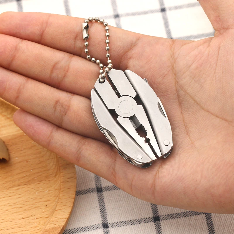 

Portable Multifunction Folding Plier Stainless Steel Foldaway Knife Keychain Screwdriver Camping Survival Tools Travel Kits