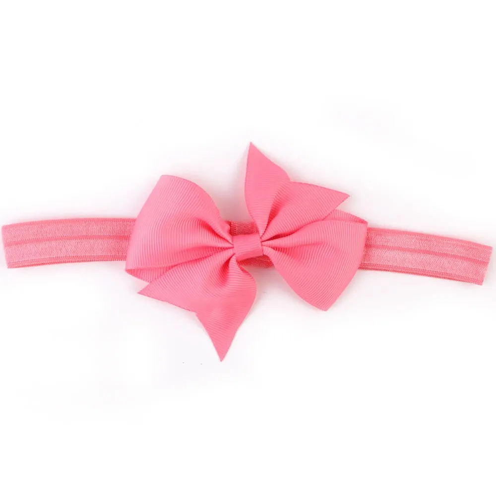 

1PC Hair Accessories Baby Unisex Headbands Cute Solid Bow Elastic Headbands Photography резинки для волос gumki do wlosow