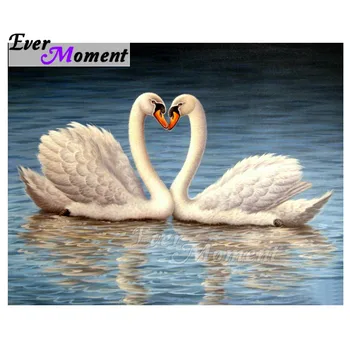 

Ever Moment Diamond Painting Full Square Drill Mosaic Swan Love Wall Rhinestone Diamond Embroidery Home Decoration 3F1432