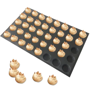 

Silicone Bun Bread Forms Non Stick Baking Sheets Perforated Hamburger Molds Muffin Pan Tray